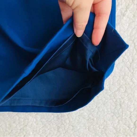 elie tahari Women's navy sleeveless bodycon sheath mini dress, Sz 2 - Picture 16 of 16